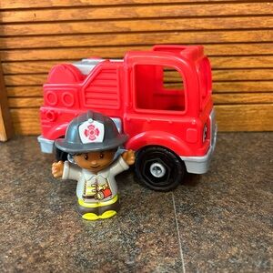 Fire Truck Toy with Firefighter Figure